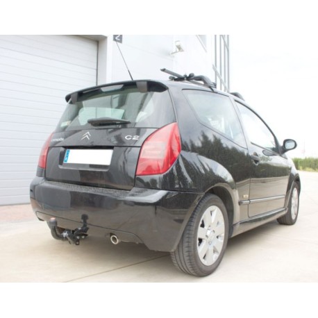 Attelage Citroën C2 (2003-) + faisceau standard [Rotule sur platine]