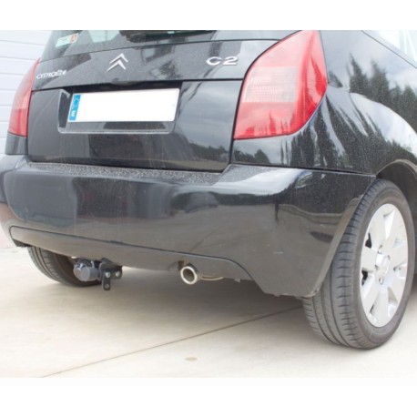 Attelage Citroën C2 (2003-) + faisceau standard [Rotule sur platine]