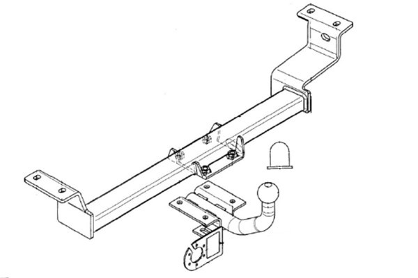 Attelage Toyota Yaris (P1) de 1999 à 2006 + faisceau standard [Col de cygne] 