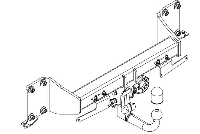 Attelage Steinhof pour BMW X7 [G07] à Partir du 03/2019 au 07/2022 [Rotule Auto. RDSOV]