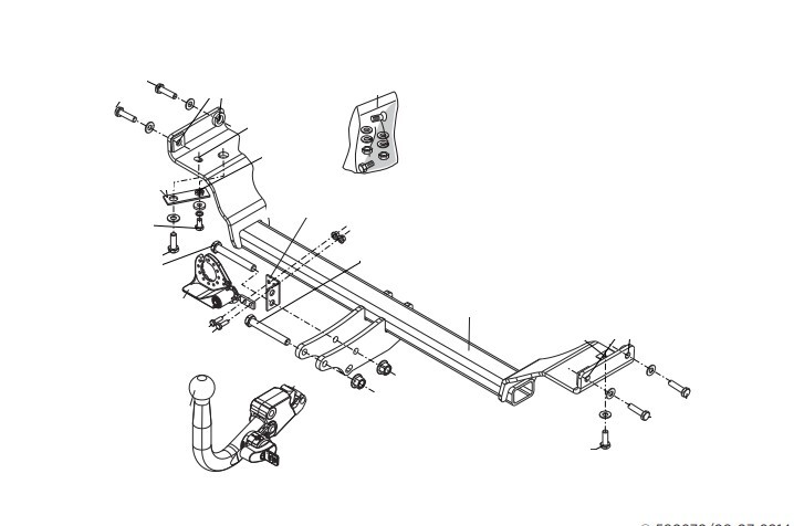 Attelage Kia Soul II à partir de 2014 [Rotule sans outils]
