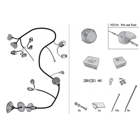 Faisceau Multiplexé Spécifique 7 Broches Pour Toyota C-HR & C-HR Hybrid