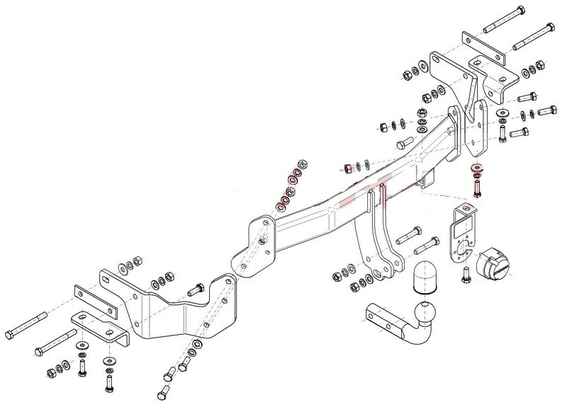 Attelage Hyundai Grand Santa Fé du 12/2013 au 6/2016 [Rotule automatique. RDSOV]