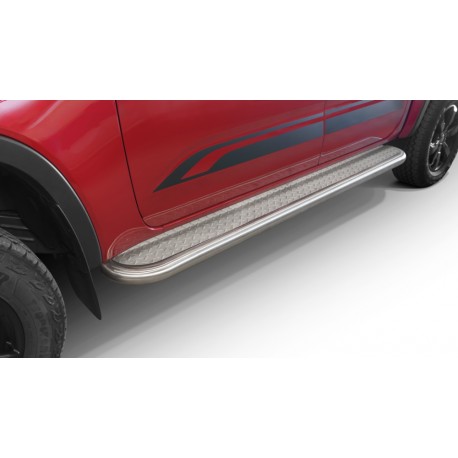 Marchepieds Ford Ranger (2019 - ) - Plat Avec Plaque Anti Dérapante -