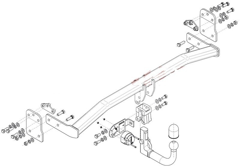 Attelage Steinhof pour Hyundai Kona produit du 11/2017 au 06/2021 [Rotule Auto RDSOV]