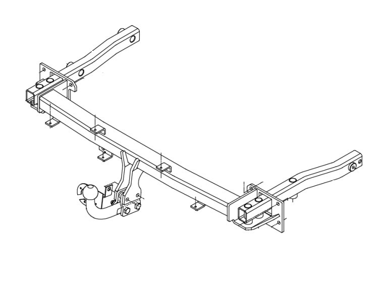 Attelage Pour Mercedes Classe C Coupé (03/2001-2008) [Col de Cygne]