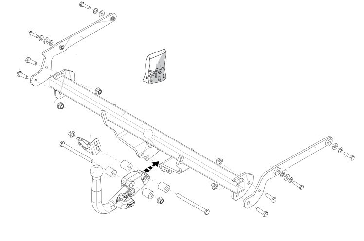 Attelage Toyota Yaris (P15) à partir de 2013 [Rotule automatique] 