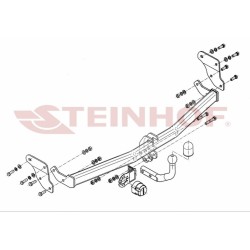 Attelage Steinhofpour Hyundai Kona produit du 11/2017 au 06/2021 [Rotule Col De Cygne. CDC]