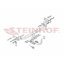 Attelage Steinhofpour Hyundai Kona produit du 11/2017 au 06/2021 [Rotule Col De Cygne. CDC]