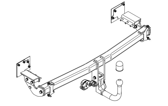 Attelage Pour Kia Stinger Produite à Partir de 10/2017 [Col de Cygne]