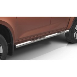 Marchepieds Mitsubishi L200 (2015-) - Plat Avec Plaque Anti Dérapante -