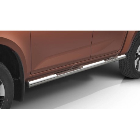 Marchepieds Mitsubishi L200 (2015-) - Plat Avec Plaque Anti Dérapante -