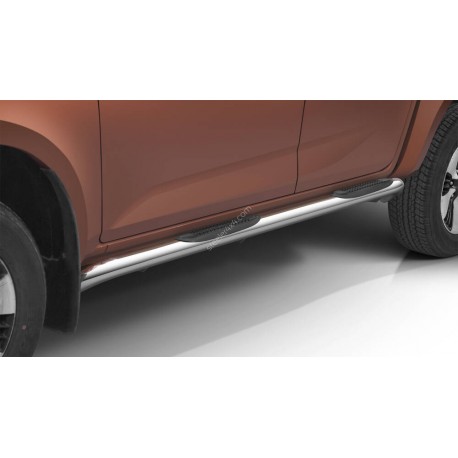 Marchepieds Mitsubishi L200 (2015-) - Plat Avec Plaque Anti Dérapante -