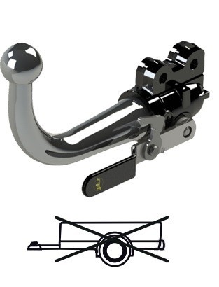 Attelage GDW pour MERCEDES EQV (W447) Sans Capacité de Remorquage (De 2020 à 02/2024) [RDSOH]