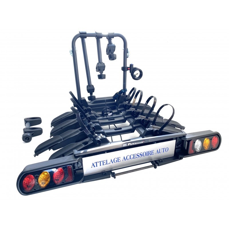 Porte-vélos sur attelage pour 4 vélos